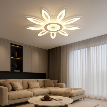Lustra Gerbera cu Telecomanda 154W 3 functii Lumina calda/rece/neutra
