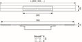 Tece Drainprofile rigolă liniară cu grătar 90 cm auriu 670902