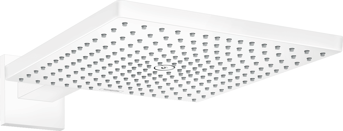 CAP DUS RAINDANCE E 300 AIR 1 JET, 300X300MM, CU PRINDERE PE PERETE CU BRAT 390MM, MATT WHITE