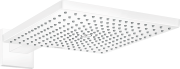 CAP DUS RAINDANCE E 300 AIR 1 JET, 300X300MM, CU PRINDERE PE PERETE CU BRAT 390MM, MATT WHITE