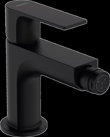 BATERIE BIDEU REBRIS E CU VENTIL POP UP, NEGRU MAT