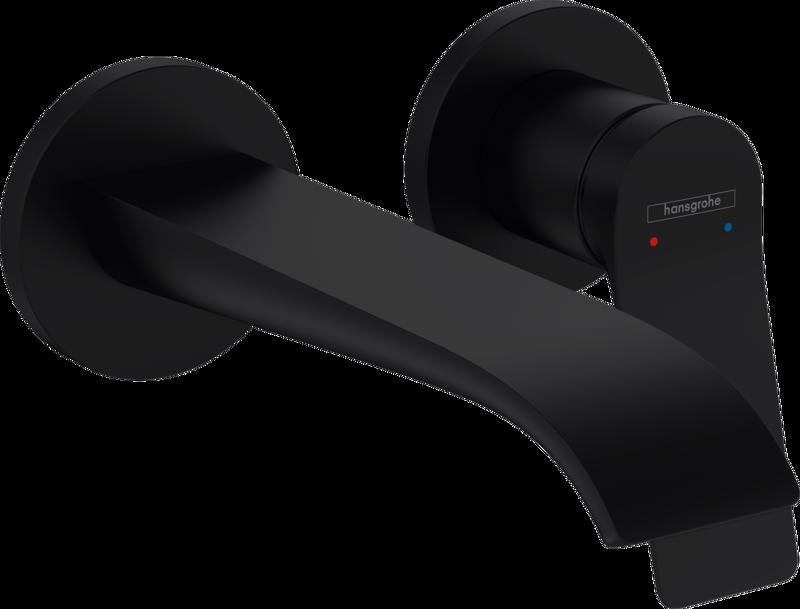 ORNAMENT BATERIE INCASTRATA LAVOAR VIVENIS PIPA 195 MM, NEGRU MAT