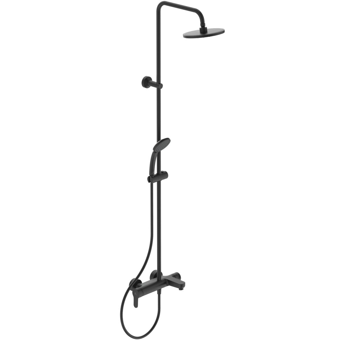 SISTEM DUS CERAFINE O SILK BLACK ,CAP DUS 200 MM,FURTUN IDEALFLEX 1750MM SI PARA