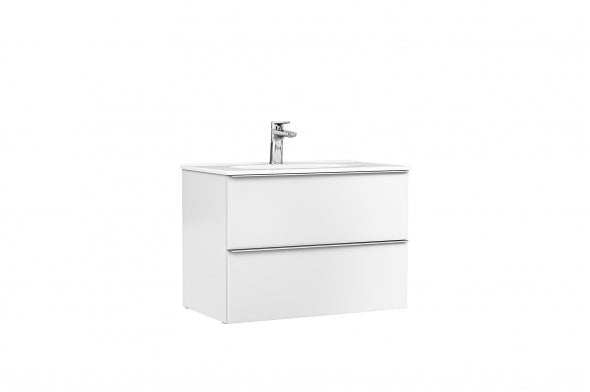 MOBILIER SHONA 80X46X56.5 ALB MAT,2 SERTARE,CU LAVOAR KLEA