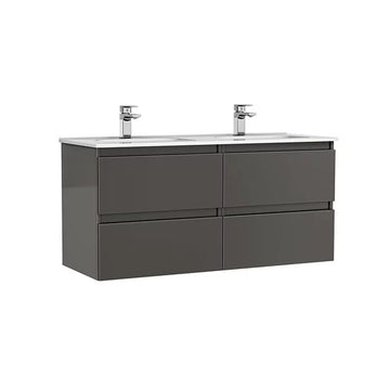 MOBILIER DAILY 120X46X56.5 ANTRACIT LUCIOS, 4 SERTARE,CU LAVOAR