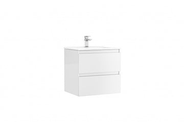 MOBILIER DAILY 60X46X56.5 ALB LUCIOS, 2 SERTARE,CU LAVOAR