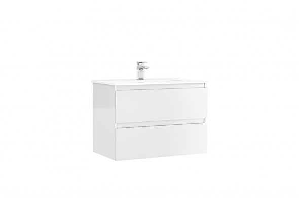 MOBILIER DAILY 80X46X56.5 ALB LUCIOS, 2 SERTARE,CU LAVOAR