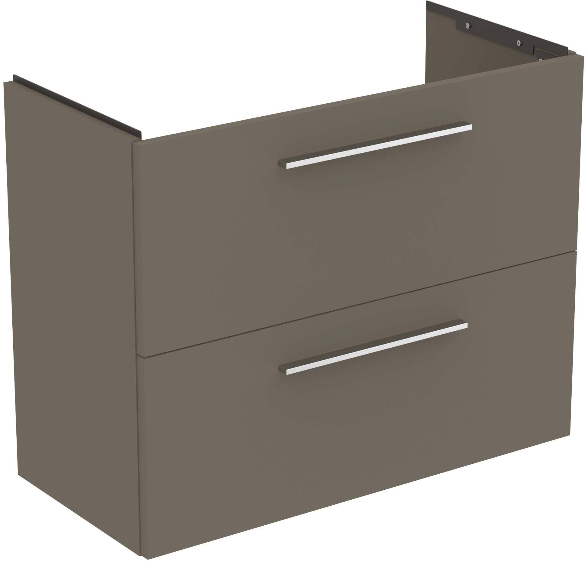 UNITATE LAVOAR I.LIFE S SUSUPENDATA 80 CM CU 2 SERTARE FARA MANERE,GRI CUART MAT