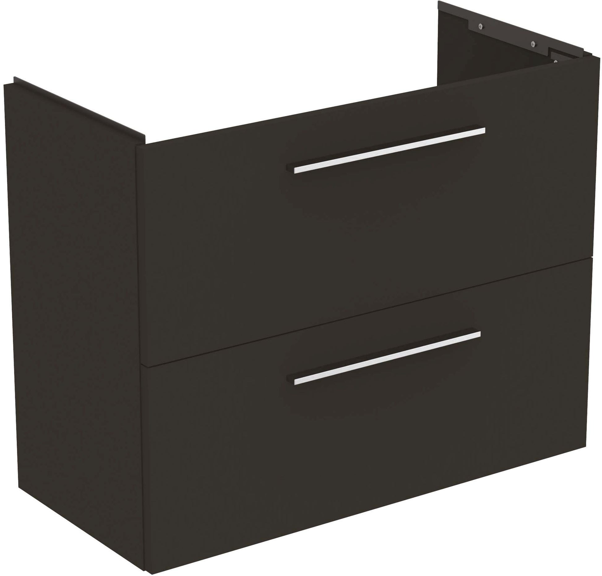 UNITATE LAVOAR I.LIFE S SUSUPENDATA 80 CM CU 2 SERTARE FARA MANERE,GRI CARBON MAT