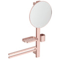 ACCESORIU COSMETIC M ALU+ , BARA 800MM, OGLINDA FIXA 320MM, POLITA 208MM, PAHAR SI SUPORT  PROSOP, ROSE