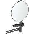 ACCESORIU COSMETIC L ALU+ , BARA 800MM, OGLINDA FIXA 500MM, POLITA 208MM, PAHAR SI SUPORT  PROSOP, SILK BLACK