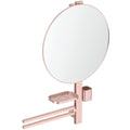 ACCESORIU COSMETIC L ALU+ , BARA 800MM, OGLINDA FIXA 500MM, POLITA 208MM, PAHAR SI SUPORT  PROSOP, ROSE