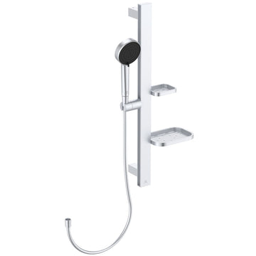 SET DUS IDEALRAIN ALU+, BARA DUS 600MM, PARA 100MM 2 JETURI, FURTUN 1750MM, SILVER