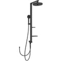 SISTEM DUS CERAFLOW ALU+, CAP DUS 260 MM 2 JETURI, FURTUN 1750MM SI PARA 100MM 2 JETURI, FURTUN CONECTOR 800 MM, SILK BLACK (SE POATE CONECTA LA ORICE BATERIE DE DUS )