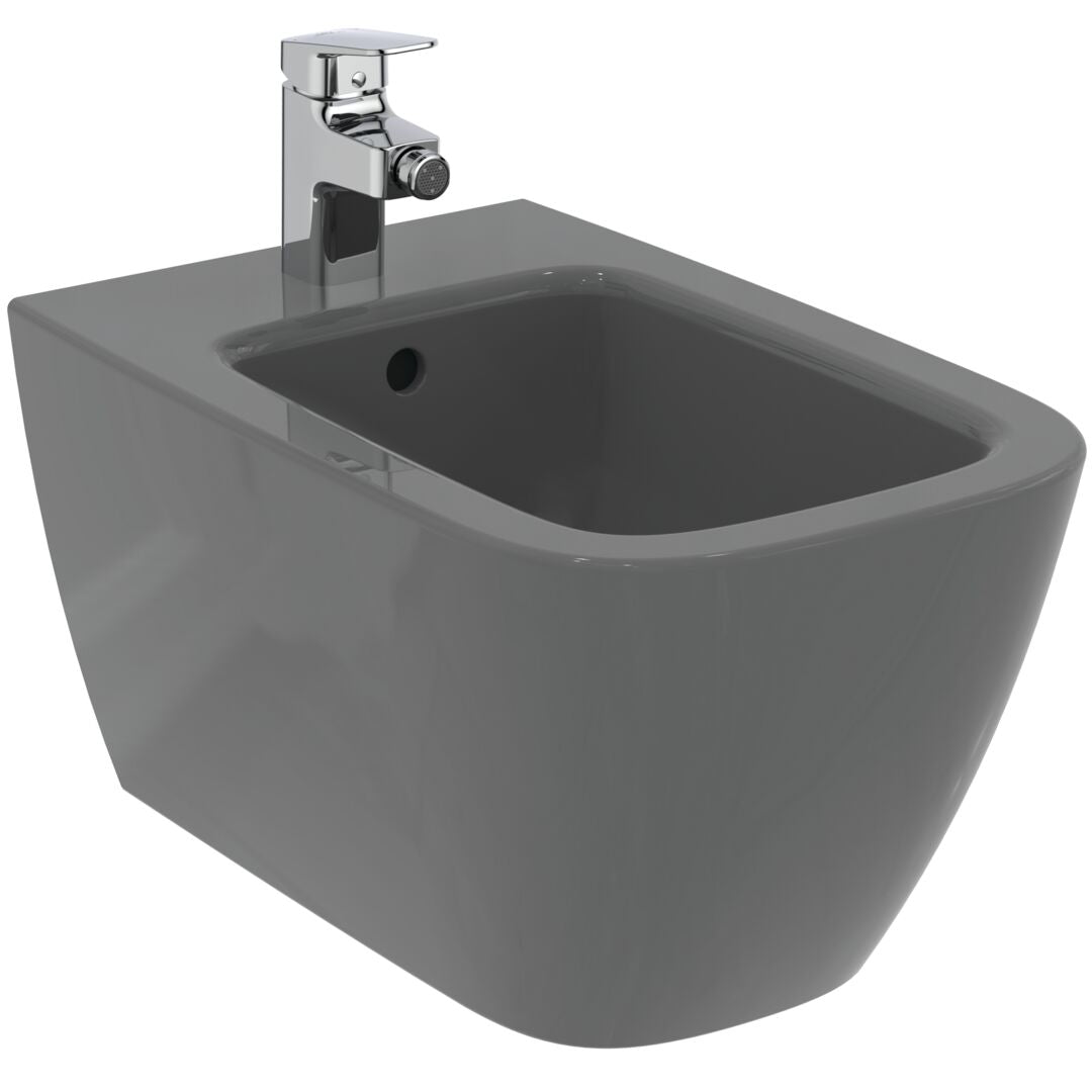 BIDEU I.LIFE B SUSPENDAT 54X35.5, FIXARE COMPLET ASCUNSA, GRI LUCIOS