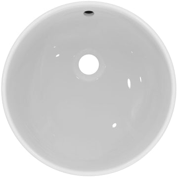 LAVOAR I.LIFE B ROTUND 40 CM, MONTAJ PE BLAT, CU PREPLIN, FARA ORIFICIU BATERIE
