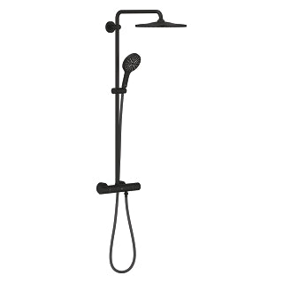 SISTEM DUS RAINSHOWER 310 TERMOSTATAT NEGRU MAT