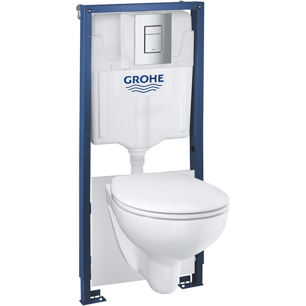 SET SOLIDO 4 IN 1 BAU CERAMIC WC SOFT CLOSE, SKATE COSMOPOLITAN CROM, SURUBURI SI IZOLARE FONICA