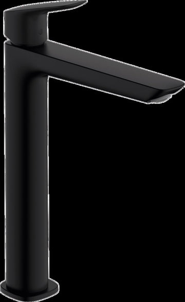 BATERIE LAVOAR LOGIS 240 FINE CU VENTIL POP-UP, NEGRU MAT