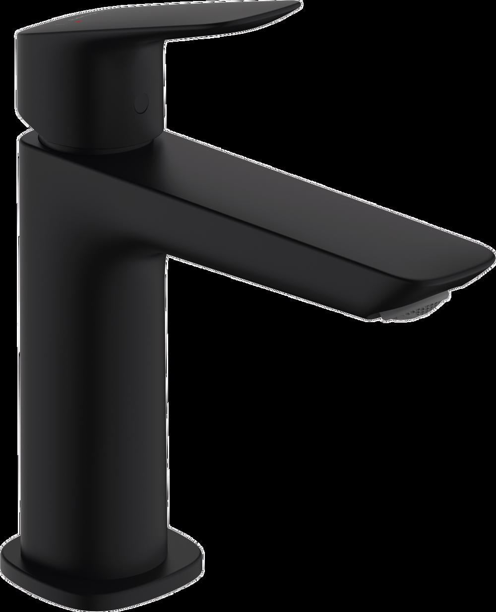 BATERIE LAVOAR LOGIS 110 FINE CU VENTIL POP-UP, NEGRU MAT