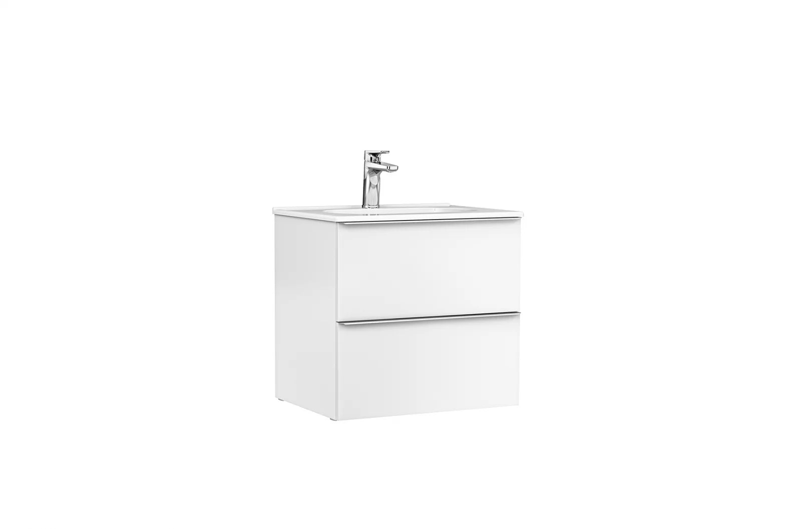 DULAP SHONA 60 CM PENTRU LAVOAR, DOUA SERTARE, ALB MAT