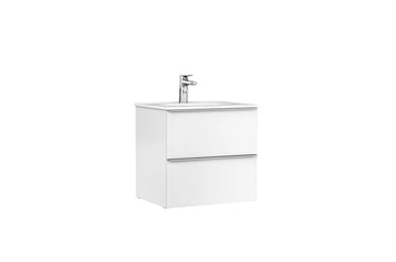DULAP SHONA 60 CM PENTRU LAVOAR, DOUA SERTARE, ALB MAT