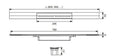 Tece Drainprofile grătar rigolă liniară 90 cm 670921