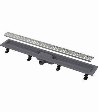 CANAL DE SCURGERE APZ10 SIMPLE CU GRATAR PERFORAT, 750MM, OTEL INOXIDABIL MAT