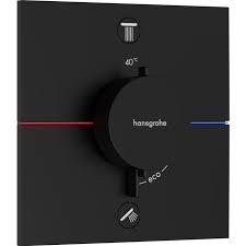 ORNAMENT SHOWER SELECT COMFORT E TERMOSTATIC, 2 FUNCTII,  NEGRU MAT