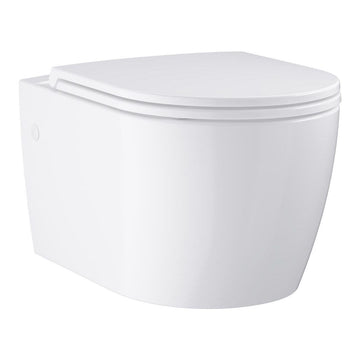 SET VAS WC BAU CERAMIC SUSPENDAT CU CAPAC SOFT CLOSE SLIM