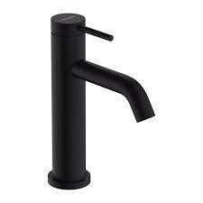 BATERIE LAVOAR TECTURIS S 110 CU VENTIL POP UP, NEGRU MAT