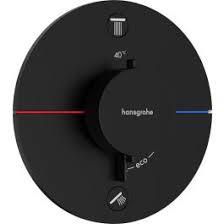 ORNAMENT SHOWER SELECT COMFORT S TERMOSTATIC, 2 FUNCTII,  NEGRU MAT