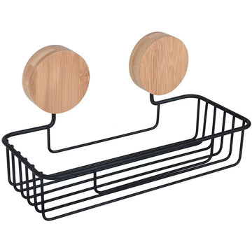 ETAJERA PLAIN PLUS NEGRU/BAMBUS