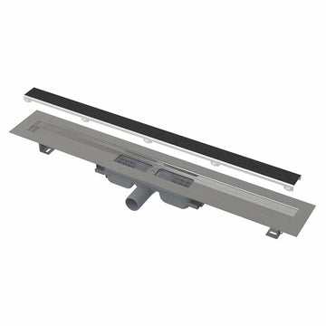 CANAL DE SCURGERE APZ115 MARBLE LOW, FARA MARGINE, CU SUPORT PENTRU INCASTRAREA PLACILOR , 5750MM, OTEL INOXIDABIL MAT