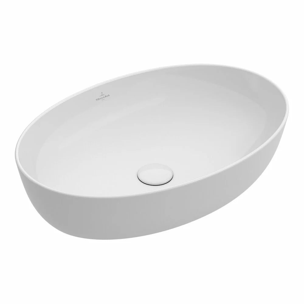LAVOAR ARTIS OVAL PE BLAT 610X410 FARA PREAPLIN,ALB TITAN