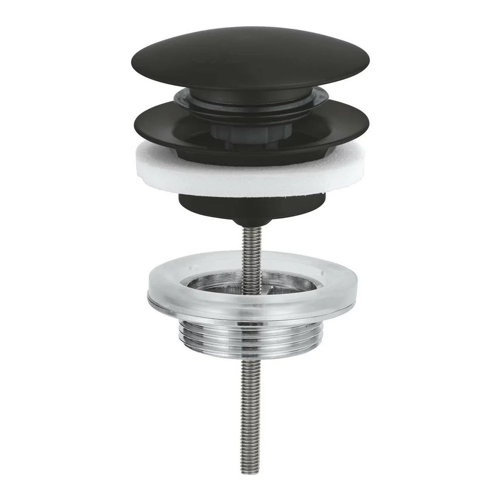 VENTIL LAVOAR 1-1/4 PUSH OPEN MATTE BLACK