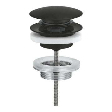 VENTIL LAVOAR 1-1/4 PUSH OPEN MATTE BLACK