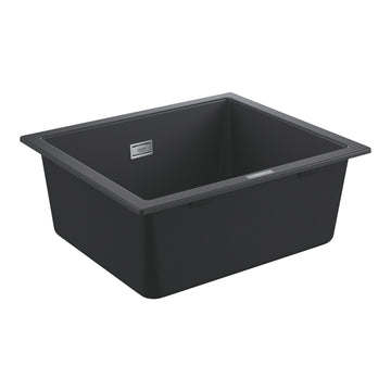 CHIUVETA BUCATARIE COMPOZIT K700U 60-C 53,3X45.7, CU 1 CUVA, MONTAJ SUB BLAT, GRANIT-BLACK