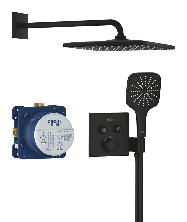 SISTEM DUS TERMOSTATAT SMART CONTROL, RSH MONO 310 CUBE PHANTOM BLACK