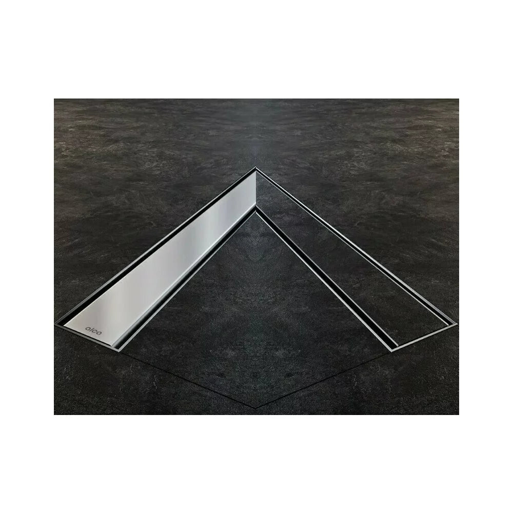 CANAL DE SCURGERE APZ13 DOUBLE, FIT AND GO,  CU GRATAR SIMPLU/PLACI CERAMICE, 550MM, OTEL INOXIDABIL MAT