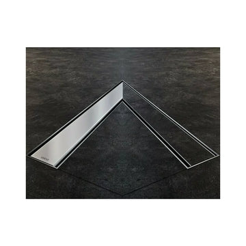 CANAL DE SCURGERE APZ13 DOUBLE, FIT AND GO,  CU GRATAR SIMPLU/PLACI CERAMICE, 550MM, OTEL INOXIDABIL MAT