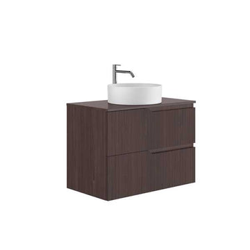 SET MOBILIER CU BLAT CANALETTO 79.5X45.4X56.5 CM, 2 SERTARE,WALNUT BLACK