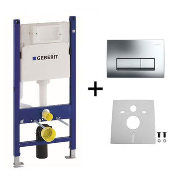 PREPACK DUOFIX DELTA CU CLAPETA DELTA50 CROM, SET FIXARE, inclusiv TRAVERSA, SI SET FONOIZOLANT_NOU