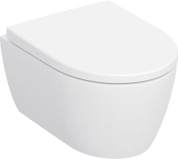 SET VAS WC SUSPENDAT ICON , TURBOFLUSH, PROIECTIE MICA, 49X36 CM,  FIXARE COMPLET ASCUNSA, CAPAC SOFT CLOSE QUICK-RELEASE
