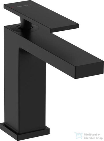 BATERIE LAVOAR TECTURIS E 110 , CU VENTIL POP UP,  NEGRU MAT