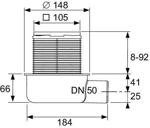 Tece Drainpoint S sifon 3601050
