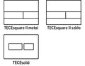 Tece Square II placă de acționare wc cu coș pentru agent de curățare 9240952