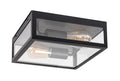 plafoniera Zaton E27 2x MAX 60, negru mat