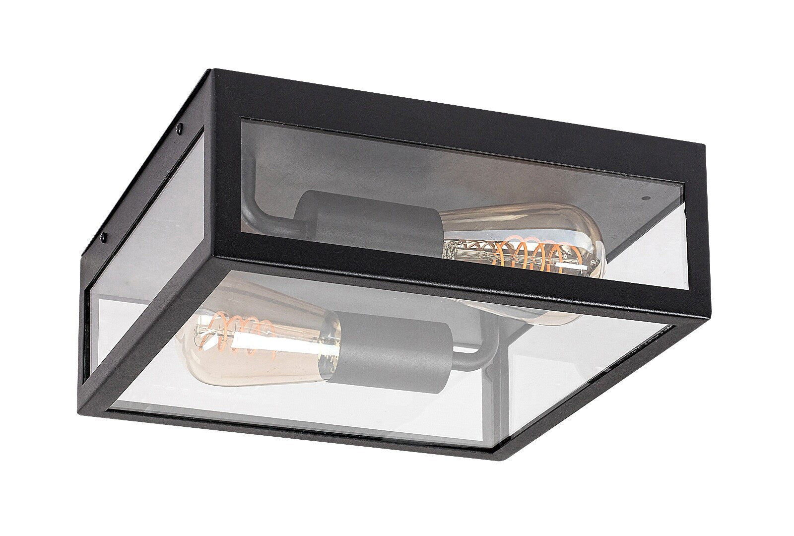 plafoniera Zaton E27 2x MAX 60, negru mat