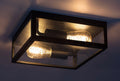 plafoniera Zaton E27 2x MAX 60, negru mat
